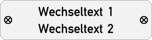 Edelstahlschild 75x20x1,0mm, Edelstahl V4A geschliffen , 2-zeilig, 2 Bohrungen