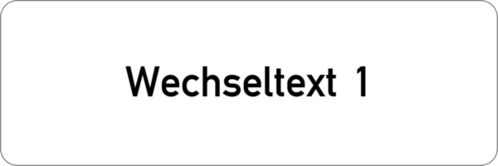 Gravurschild 75x25x1,5mm, Kunststoff weiß , 1-zeilig, selbstklebend