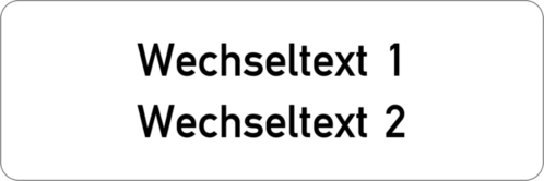 Gravurschild 75x25x1,5mm, Kunststoff weiß, 2-zeilig, selbstklebend