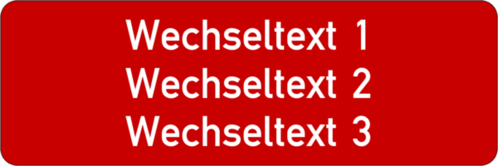 Gravurschild 75x25x1,5mm, Kunststoff rot, 3-zeilig, selbstklebend