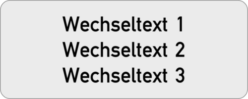 Gravurschild 75x30x1,5mm, Kunststoff silbermetallic, 3-zeilig, selbstklebend