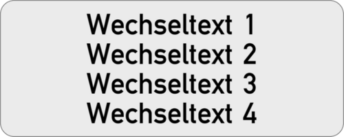 Gravurschild 75x30x1,0mm, Kunststoff silbermetallic, 4-zeilig, selbstklebend