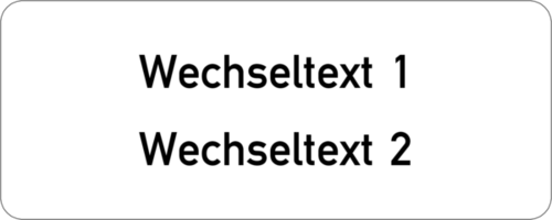 Gravurschild 75x30x1,5mm, Kunststoff weiß, 2-zeilig, selbstklebend