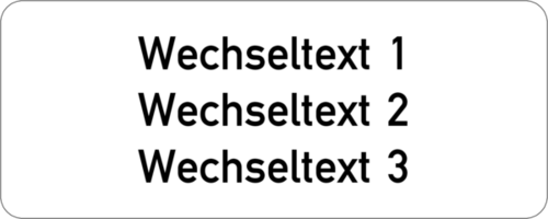Gravurschild 75x30x1,5mm, Kunststoff weiß, 3-zeilig, selbstklebend