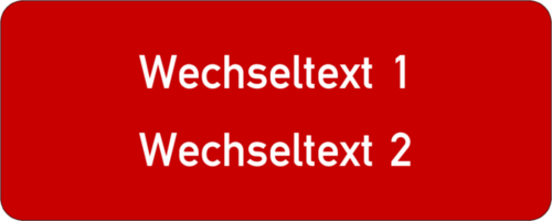 Gravurschild 75x30x1,5mm, Kunststoff rot, 2-zeilig, selbstklebend