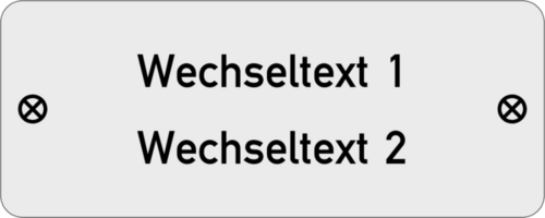 Gravurschild 75x30x1,0mm Alu silber matt , 2-zeilig, 2 Bohrungen