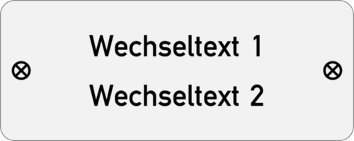Edelstahlschild 75x30x1,0mm, Edelstahl V4A geschliffen , 2-zeilig, 2 Bohrungen