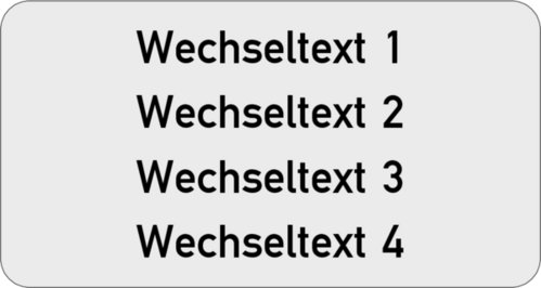 Gravurschild 75x40x1,0mm Alu silber matt , 4-zeilig, selbstklebend