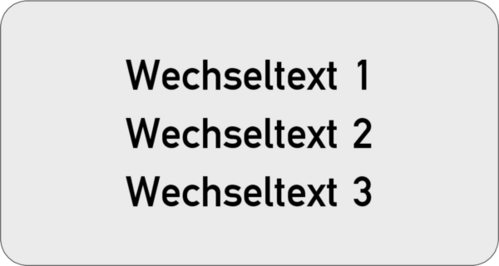 Gravurschild 75x40x1,5mm, Kunststoff silbermetallic, 3-zeilig, selbstklebend