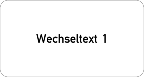 Gravurschild 75x40x1,5mm, Kunststoff weiß, 1-zeilig, selbstklebend