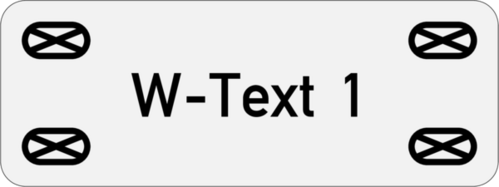 Kabel- und Anlagenschild Edelstahl V4A geschliffen