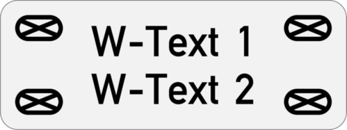 Kabel- und Anlagenschild Edelstahl V4A geschliffen