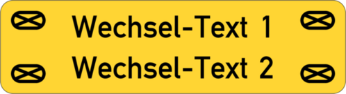 Gravurschild 55x15x1,5 mm ,Ecken R2 mm, Alu silber, 2-zeilig, Langlöcher