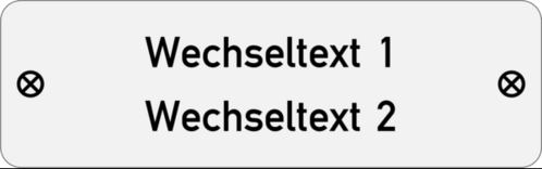 Edelstahlschild 80x25x1,0mm, Edelstahl V4A geschliffen, 2-zeilig, 2 Bohrungen