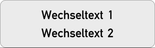 Gravurschild 80x25x1,5mm, Kunststoff silbermetallic , 2-zeilig, selbstklebend