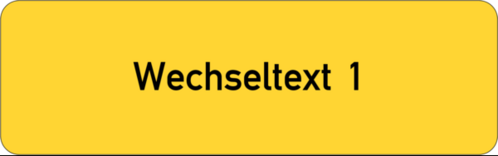 Gravurschild 80x25x1,5mm, Kunststoff gelb, 1-zeilig, selbstklebend