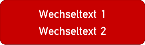 Gravurschild 80x25x1,5mm, Kunststoff rot, 2-zeilig, selbstklebend