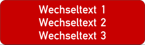 Gravurschild 80x25x1,5mm, Kunststoff rot, 3-zeilig, selbstklebend