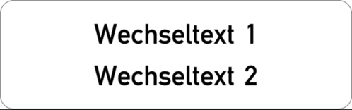 Gravurschild 80x25x1,5mm, Kunststoff weiß, 2-zeilig, selbstklebend