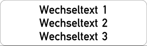 Gravurschild 80x25x1,5mm, Kunststoff weiß, 3-zeilig, selbstklebend