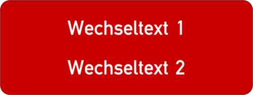 Gravurschild 80x30x1,5mm, Kunststoff rot, 2-zeilig, selbstklebend