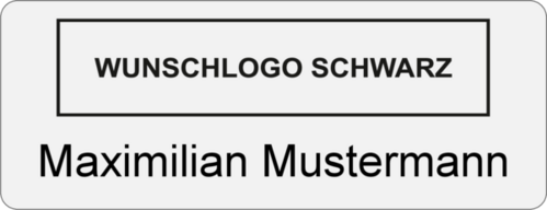 Namensschild Gravouni Edelstahl  65x25x1 mm 1-zeilig
