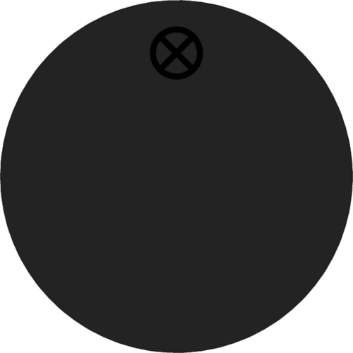 Werkzeugmarke Ø 30 mm Aluminium schwarz matt blanko