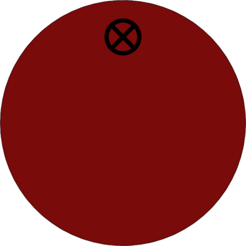 Werkzeugmarke Ø 30 mm Aluminium rot matt blanko