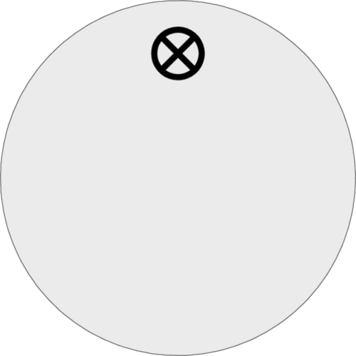 Werkzeugmarke Ø 30 mm Aluminium silber matt blanko