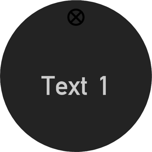 Werkzeugmarke Ø 40 mm Aluminium schwarz matt mit Textgravur