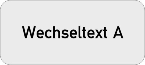 Einlegeschild 42x19x0,8 mm Kunststoff silbermetallic,  selbstklebend, 1-zeilig