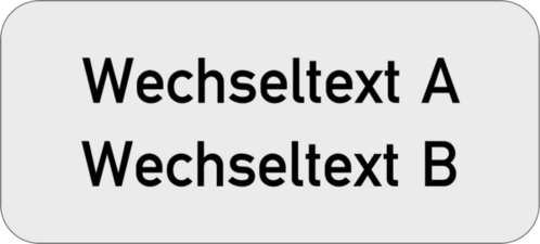 Einlegeschild 42x19x0,8 mm Kunststoff silbermetallic,  selbstklebend, 2-zeilig