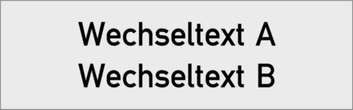 Einlegeschild 45x14x0,8 mm Kunststoff silbermetallic,  selbstklebend, 2-zeilig