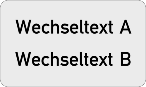 Einlegeschild 37x22x0,8 mm Kunststoff silbermetallic,  selbstklebend, 2-zeilig