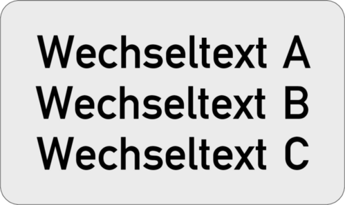 Einlegeschild 37x22x0,8 mm Kunststoff silbermetallic,  selbstklebend, 3-zeilig