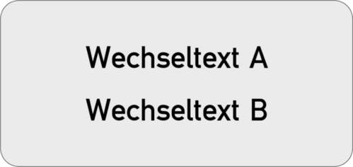 Einlegeschild 57x27x0,8 mm Kunststoff silbermetallic,  selbstklebend, 2-zeilig